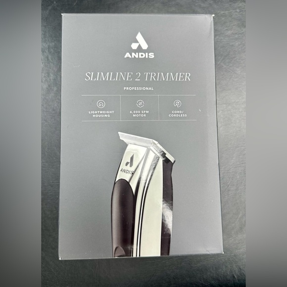 NEW Andis Slim Line 2 Cord/Cordless Trimmer w/T-Blade for Shaping and Trimming - Picture 1 of 2